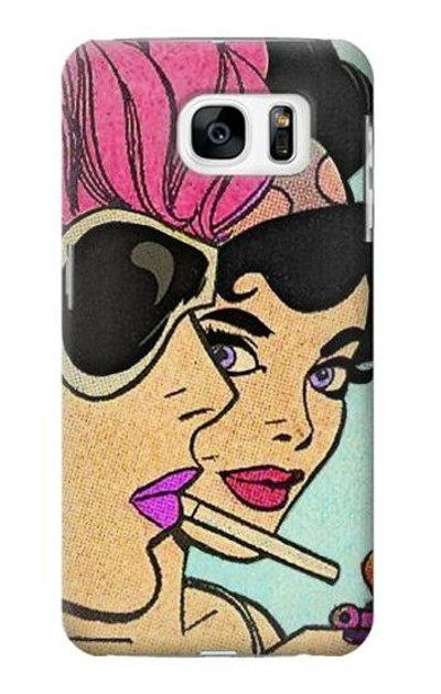 S3171 Girls Pop Art Case Cover Custodia per Samsung Galaxy S7