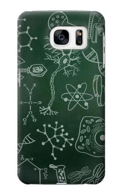 S3211 Science Green Board Case Cover Custodia per Samsung Galaxy S7