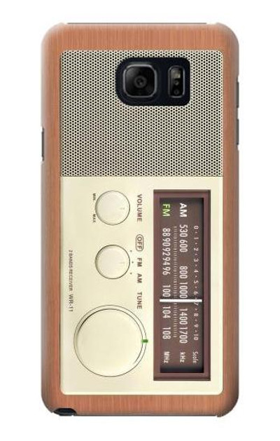 S3165 FM AM Wooden Receiver Graphic Case Cover Custodia per Samsung Galaxy S6 Edge Plus
