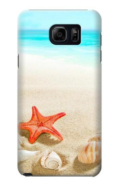 S3212 Sea Shells Starfish Beach Case Cover Custodia per Samsung Galaxy S6 Edge Plus