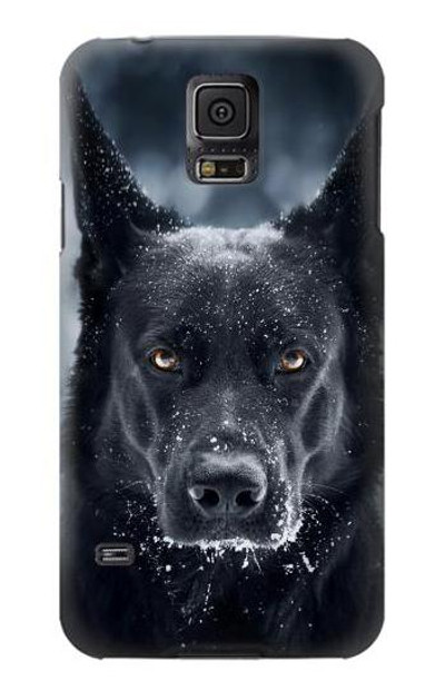 S3168 German Shepherd Black Dog Case Cover Custodia per Samsung Galaxy S5