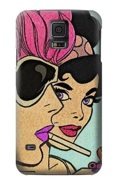 S3171 Girls Pop Art Case Cover Custodia per Samsung Galaxy S5