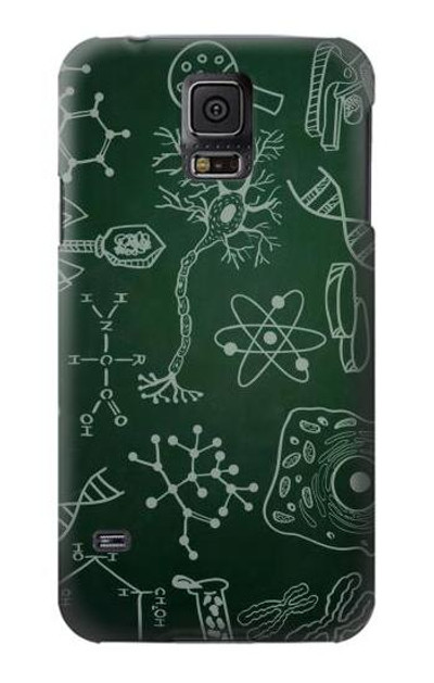 S3211 Science Green Board Case Cover Custodia per Samsung Galaxy S5