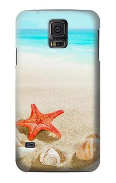 S3212 Sea Shells Starfish Beach Case Cover Custodia per Samsung Galaxy S5