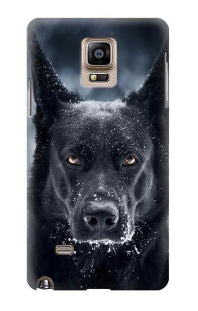 S3168 German Shepherd Black Dog Case Cover Custodia per Samsung Galaxy Note 4