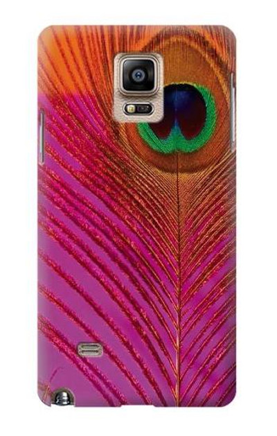 S3201 Pink Peacock Feather Case Cover Custodia per Samsung Galaxy Note 4