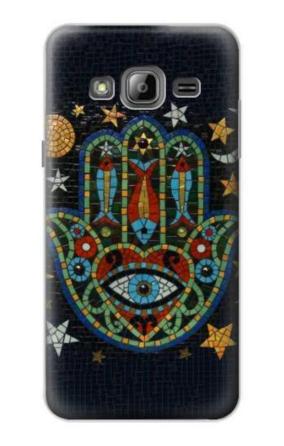 S3175 Hamsa Hand Mosaics Case Cover Custodia per Samsung Galaxy J3 (2016)
