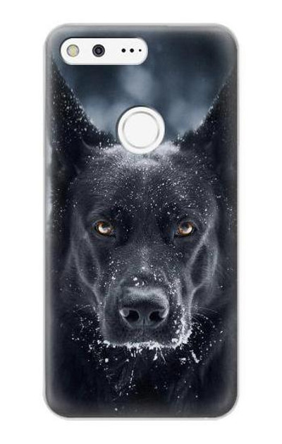 S3168 German Shepherd Black Dog Case Cover Custodia per Google Pixel XL