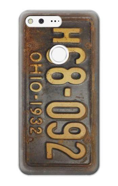 S3228 Vintage Car License Plate Case Cover Custodia per Google Pixel XL