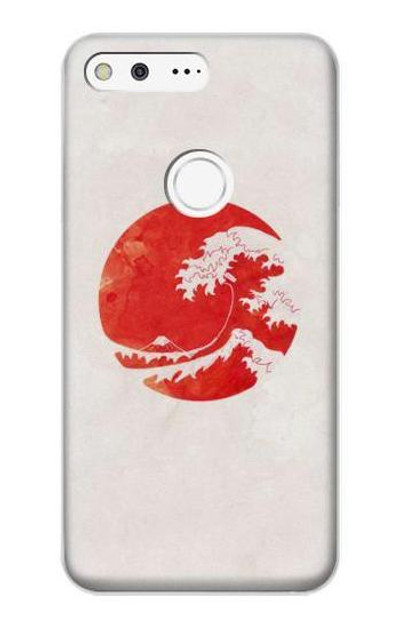 S3237 Waves Japan Flag Case Cover Custodia per Google Pixel XL