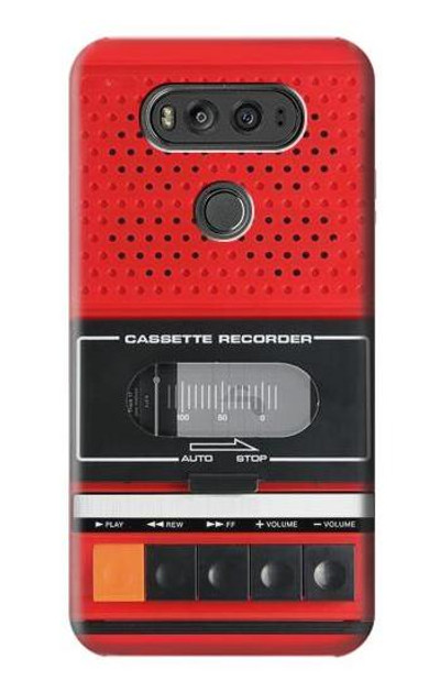 S3204 Red Cassette Recorder Graphic Case Cover Custodia per LG V20