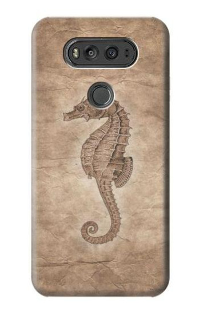 S3214 Seahorse Old Paper Case Cover Custodia per LG V20