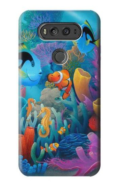 S3227 Underwater World Cartoon Case Cover Custodia per LG V20