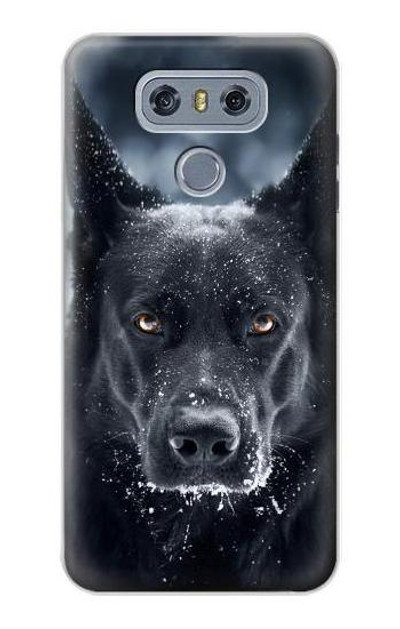 S3168 German Shepherd Black Dog Case Cover Custodia per LG G6