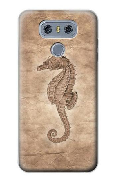 S3214 Seahorse Old Paper Case Cover Custodia per LG G6