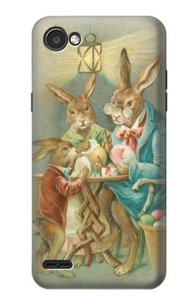 S3164 Easter Rabbit Family Case Cover Custodia per LG Q6