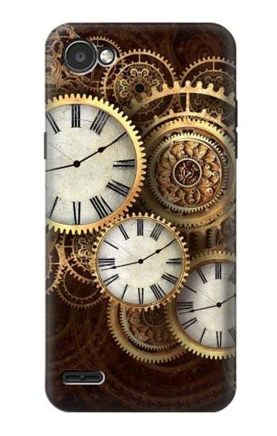 S3172 Gold Clock Live Case Cover Custodia per LG Q6