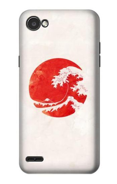 S3237 Waves Japan Flag Case Cover Custodia per LG Q6