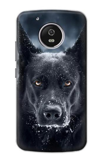 S3168 German Shepherd Black Dog Case Cover Custodia per Motorola Moto G5