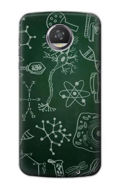 S3211 Science Green Board Case Cover Custodia per Motorola Moto Z2 Play, Z2 Force