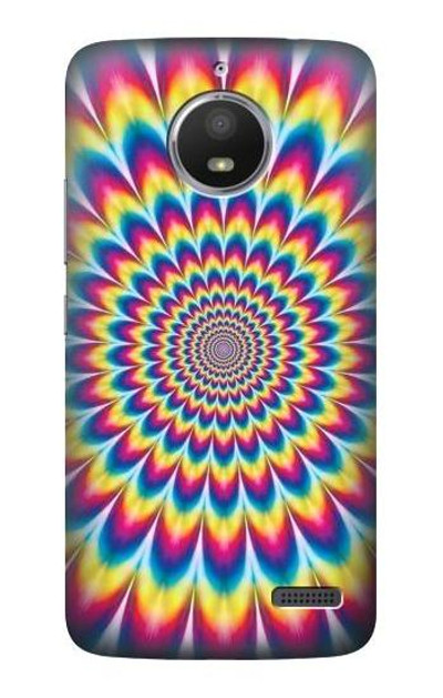 S3162 Colorful Psychedelic Case Cover Custodia per Motorola Moto E4