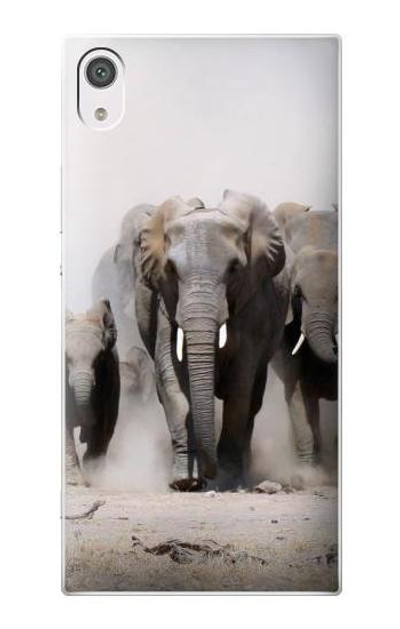 S3142 African Elephant Case Cover Custodia per Sony Xperia XA1