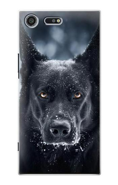 S3168 German Shepherd Black Dog Case Cover Custodia per Sony Xperia XZ Premium