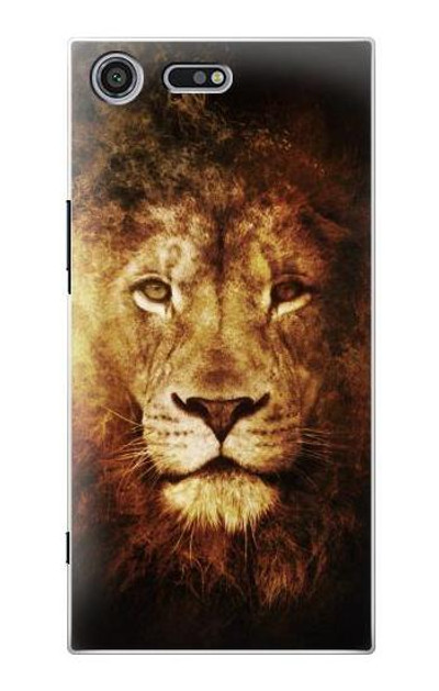 S3182 Lion Case Cover Custodia per Sony Xperia XZ Premium