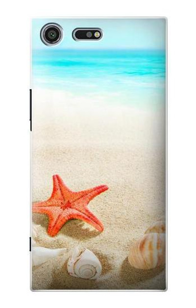 S3212 Sea Shells Starfish Beach Case Cover Custodia per Sony Xperia XZ Premium