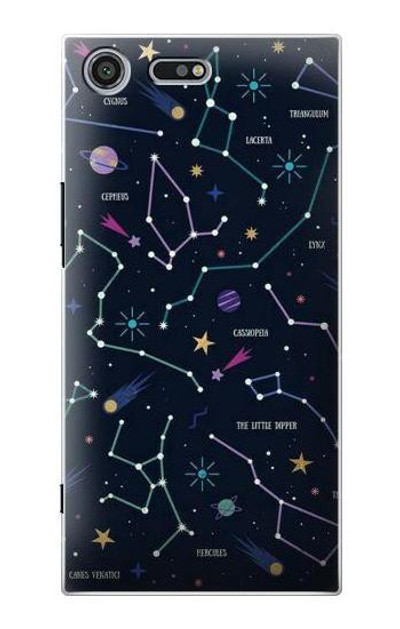 S3220 Star Map Zodiac Constellations Case Cover Custodia per Sony Xperia XZ Premium