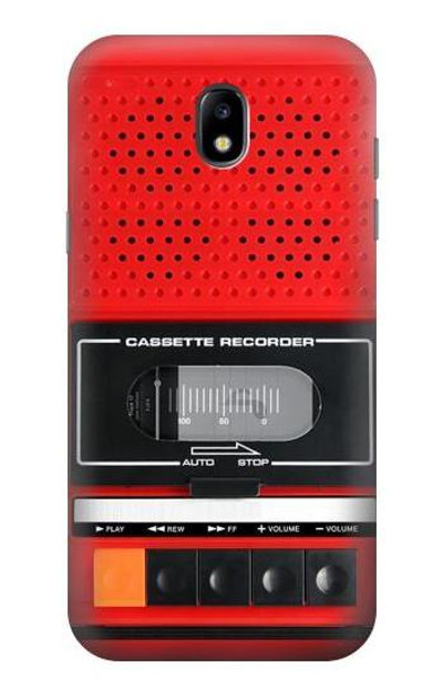 S3204 Red Cassette Recorder Graphic Case Cover Custodia per Samsung Galaxy J5 (2017) EU Version