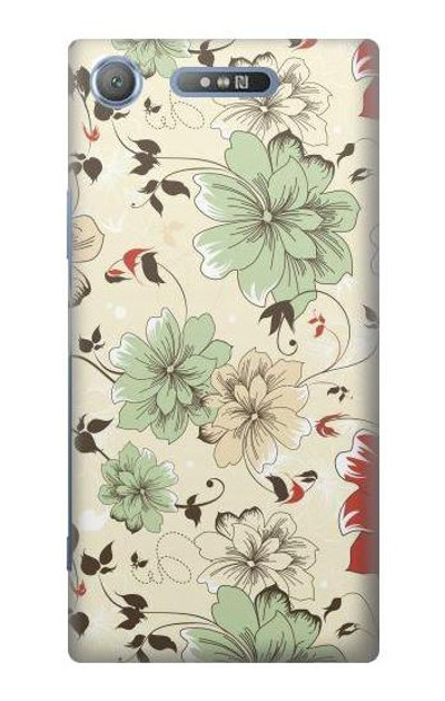 S2179 Flower Floral Vintage Art Pattern Case Cover Custodia per Sony Xperia XZ1