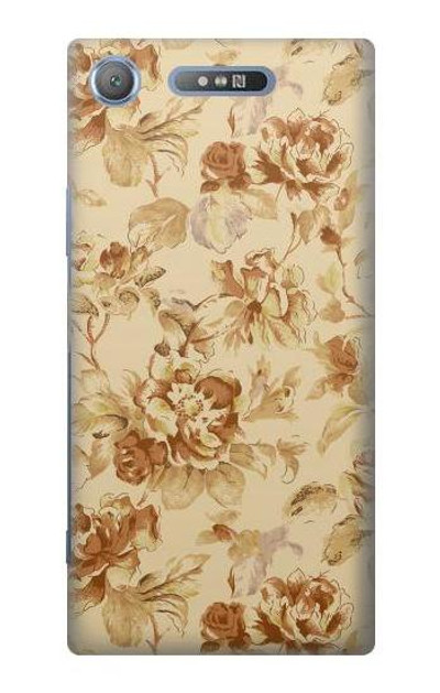 S2180 Flower Floral Vintage Pattern Case Cover Custodia per Sony Xperia XZ1
