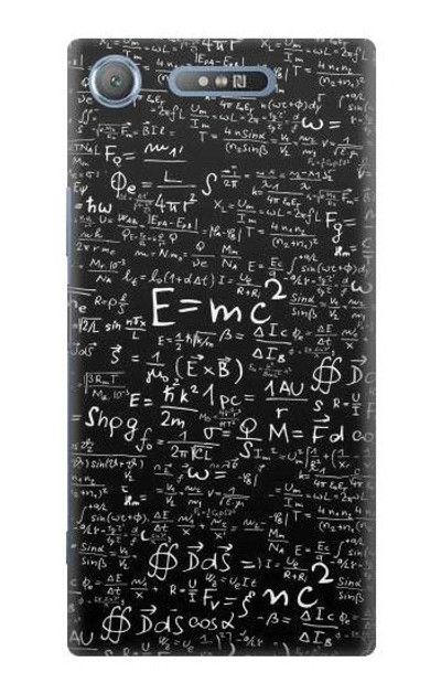 S2574 Mathematics Physics Blackboard Equation Case Cover Custodia per Sony Xperia XZ1