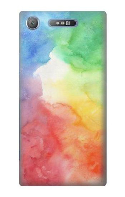 S2945 Colorful Watercolor Case Cover Custodia per Sony Xperia XZ1