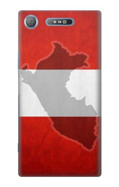 S3018 Peru Flag Case Cover Custodia per Sony Xperia XZ1