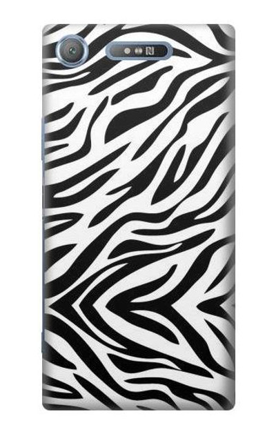 S3056 Zebra Skin Texture Graphic Printed Case Cover Custodia per Sony Xperia XZ1