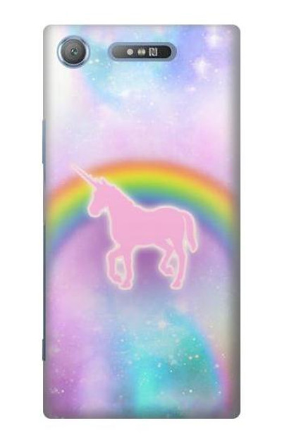 S3070 Rainbow Unicorn Pastel Sky Case Cover Custodia per Sony Xperia XZ1