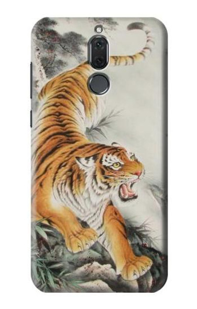 S2751 Chinese Tiger Brush Painting Case Cover Custodia per Huawei Mate 10 Lite