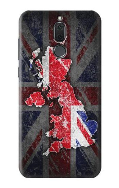 S2936 UK British Flag Map Case Cover Custodia per Huawei Mate 10 Lite