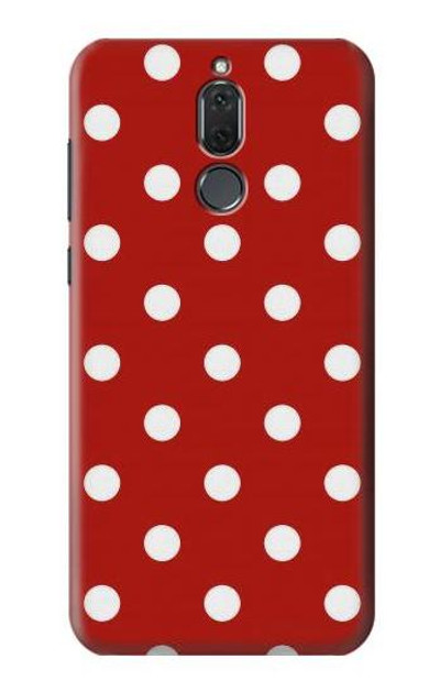 S2951 Red Polka Dots Case Cover Custodia per Huawei Mate 10 Lite