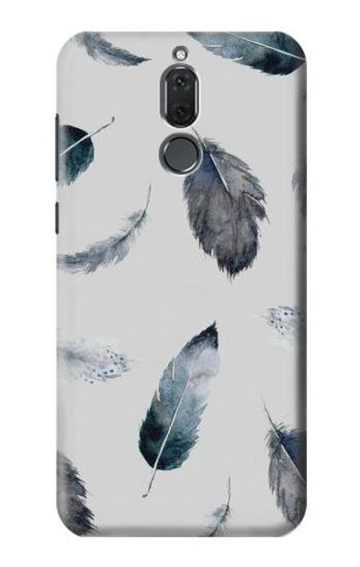 S3085 Feather Paint Pattern Case Cover Custodia per Huawei Mate 10 Lite