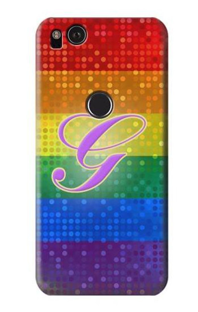 S2899 Rainbow LGBT Gay Pride Flag Case Cover Custodia per Google Pixel 2