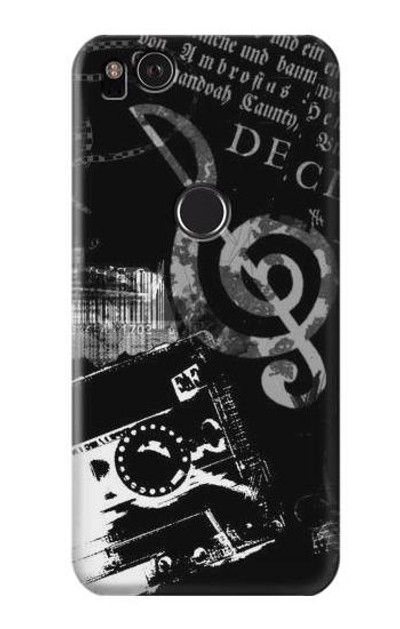 S3197 Music Cassette Note Case Cover Custodia per Google Pixel 2 XL