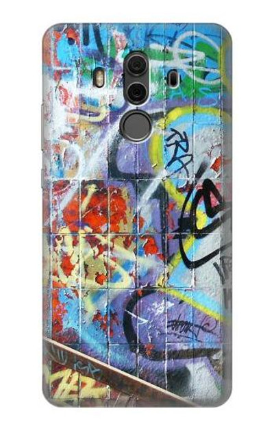 S0588 Wall Graffiti Case Cover Custodia per Huawei Mate 10 Pro, Porsche Design