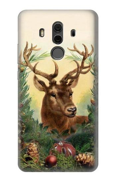 S2841 Vintage Reindeer Christmas Case Cover Custodia per Huawei Mate 10 Pro, Porsche Design