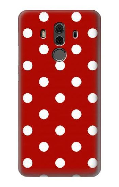 S2951 Red Polka Dots Case Cover Custodia per Huawei Mate 10 Pro, Porsche Design