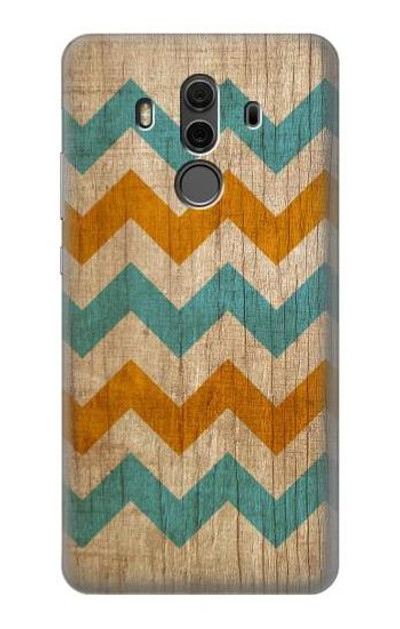 S3033 Vintage Wood Chevron Graphic Printed Case Cover Custodia per Huawei Mate 10 Pro, Porsche Design