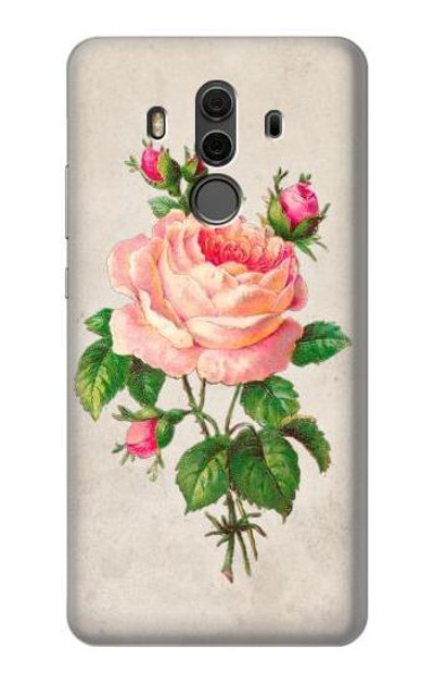 S3079 Vintage Pink Rose Case Cover Custodia per Huawei Mate 10 Pro, Porsche Design