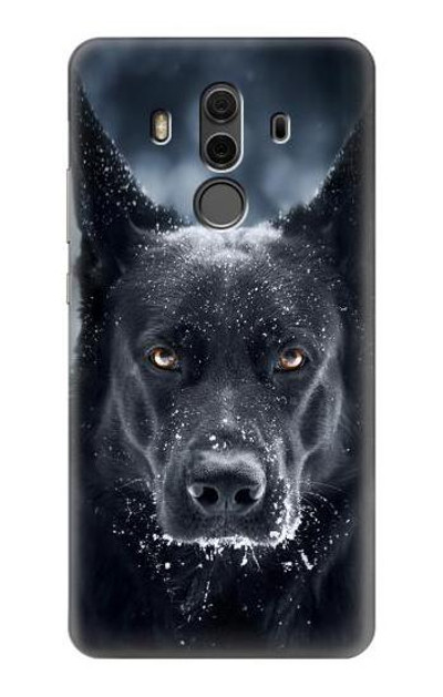 S3168 German Shepherd Black Dog Case Cover Custodia per Huawei Mate 10 Pro, Porsche Design